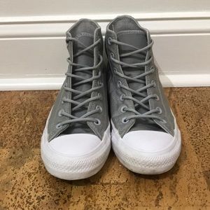 Converse All Star High Top Wolf Grey Size 7.5